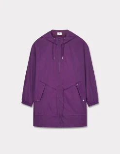 Strakke parka - paars