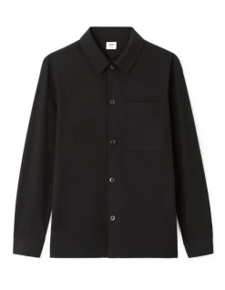 Stretch overshirt 1 zak - zwart