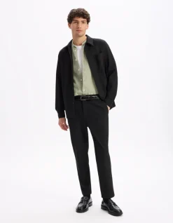 Stretch overshirt 1 zak - zwart