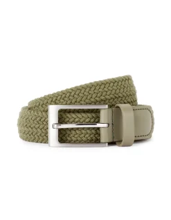 Suède-effect riem - kaki
