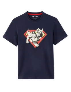 Superman - T-shirt marineblauw