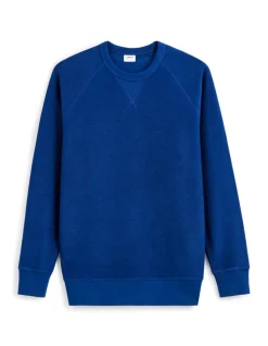 Sweater met ronde hals - jeansblauw