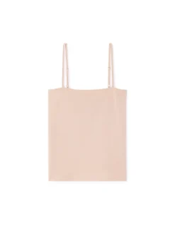 Tanktop met spaghettibandjes - beige
