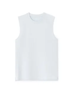 Tanktop regular effen - lichtblauw