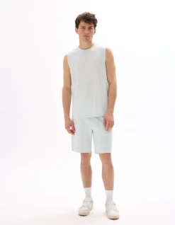 Tanktop regular effen - lichtblauw