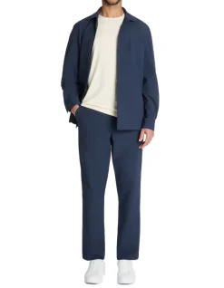 Technisch overshirt 1 zak - marineblauw