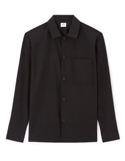 Technisch overshirt 1 zak - zwart