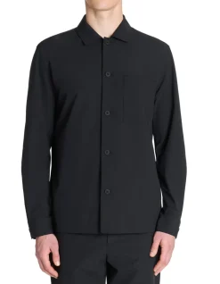 Technisch overshirt 1 zak - zwart