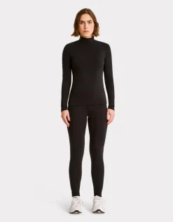 Thermisch coltrui t-shirt - zwart