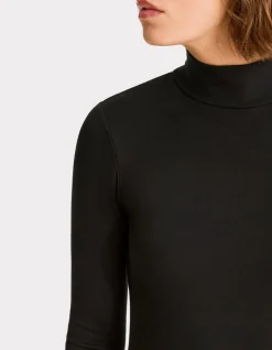Thermisch coltrui t-shirt - zwart