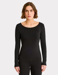 Thermisch T-shirt met lange mouwen - zwart