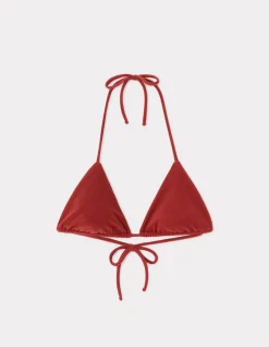 Triangel badpak top - karamel
