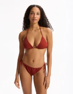 Triangel badpak top - karamel