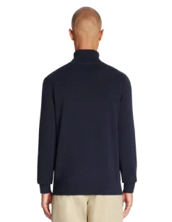 Trui met col 100% katoen - marine