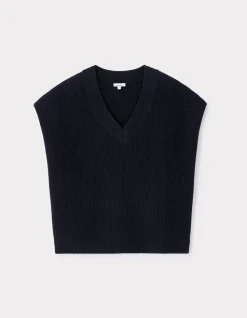 Trui met V-hals van katoen en polyester - ma