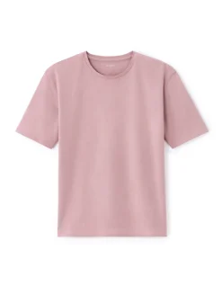T-shirt 100% biologisch katoen ronde hals - roze