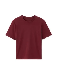 T-shirt biologisch katoen ronde hals - paars