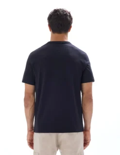 T-shirt boxy col rond 100% coton - noir