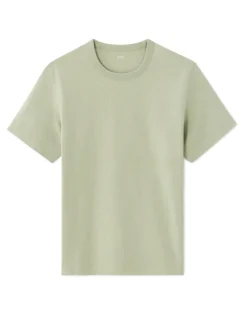 T-shirt boxy ronde hals 100% katoen - groen