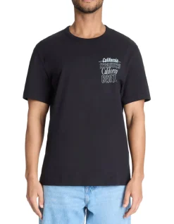 T-shirt boxy ronde hals 100% katoen - zwart