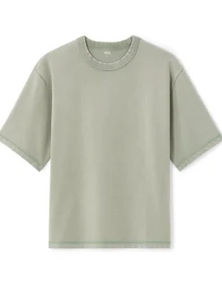 T-shirt oversize ronde hals 100% katoen - kaki