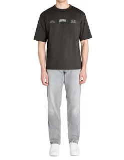 T-shirt oversize ronde hals 100% katoen - zwart