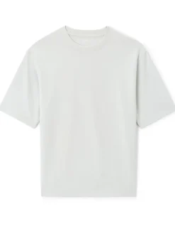 T-shirt oversize ronde hals gemengd katoen - blauw