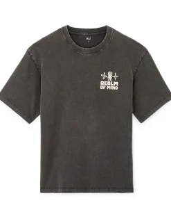 T-shirt oversize ronde hals 100% katoen - zwart