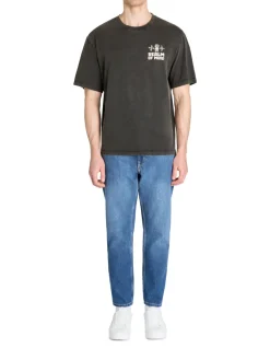 T-shirt oversize ronde hals 100% katoen - zwart