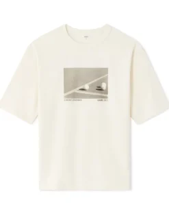 T-shirt oversized ronde hals 100% katoen - wit