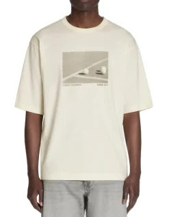 T-shirt oversized ronde hals 100% katoen - wit