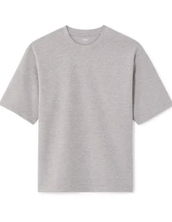 T-shirt oversized ronde hals gemengde katoen - taupe