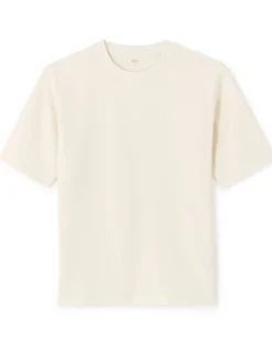 T-shirt oversized ronde hals - beige