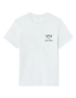 T-shirt rechte ronde hals 100% katoen - lichtblauw