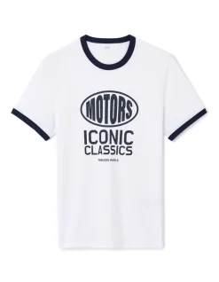 T-shirt rechte ronde hals 100% katoen - wit