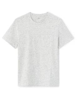 T-shirt rechte ronde hals - grijs