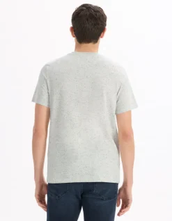 T-shirt rechte ronde hals - grijs