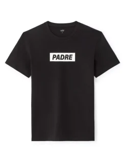T-shirt rechte ronde hals 100% katoen - zwart