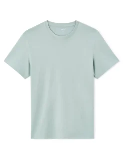 T-shirt regular col rond 100% katoen - vert