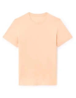 T-shirt regular col rond 100% katoen - oranje