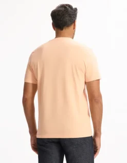 T-shirt regular col rond 100% katoen - oranje