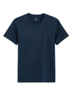 T-shirt regular col rond 100% katoen - marine