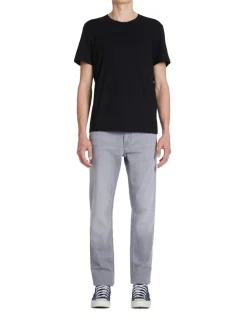 T-shirt regular col rond 100% coton - noir