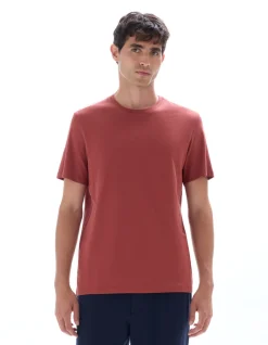 T-shirt Regular fit ronde hals 100% katoen - rood