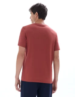 T-shirt Regular fit ronde hals 100% katoen - rood