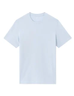 T-shirt regular ronde hals 100% katoen - blauw