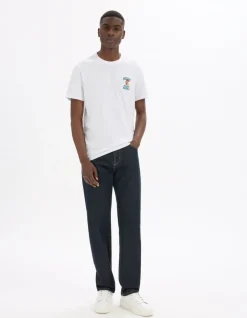 T-shirt regular ronde hals 100% katoen - wit
