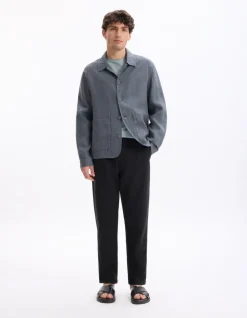 T-shirt slim col rond 100% katoen stretch - groen