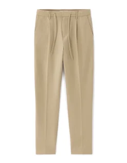 24u seersucker broek - taupe