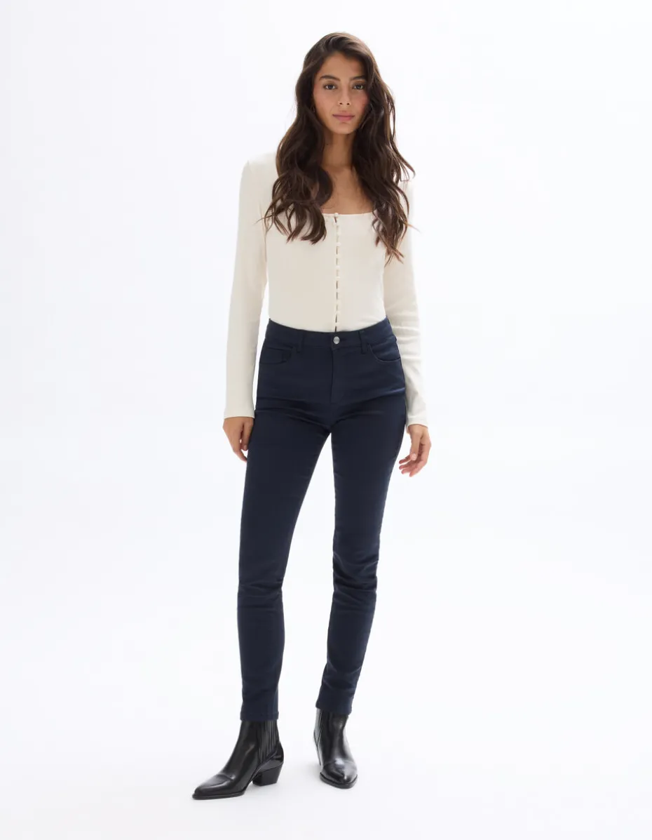 Ultrastretch slim-fit broek - marineblauw